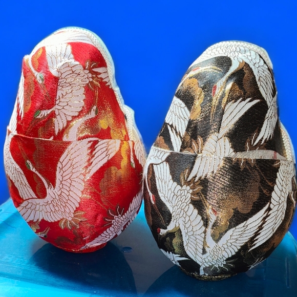 Hime Daruma Wooden Japanese Wedding Dolls - Bride and Groom - Picture 7 of 13